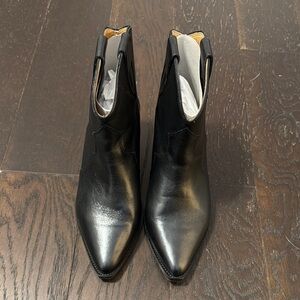 Isabel Marant Black Leather Ankle Boots